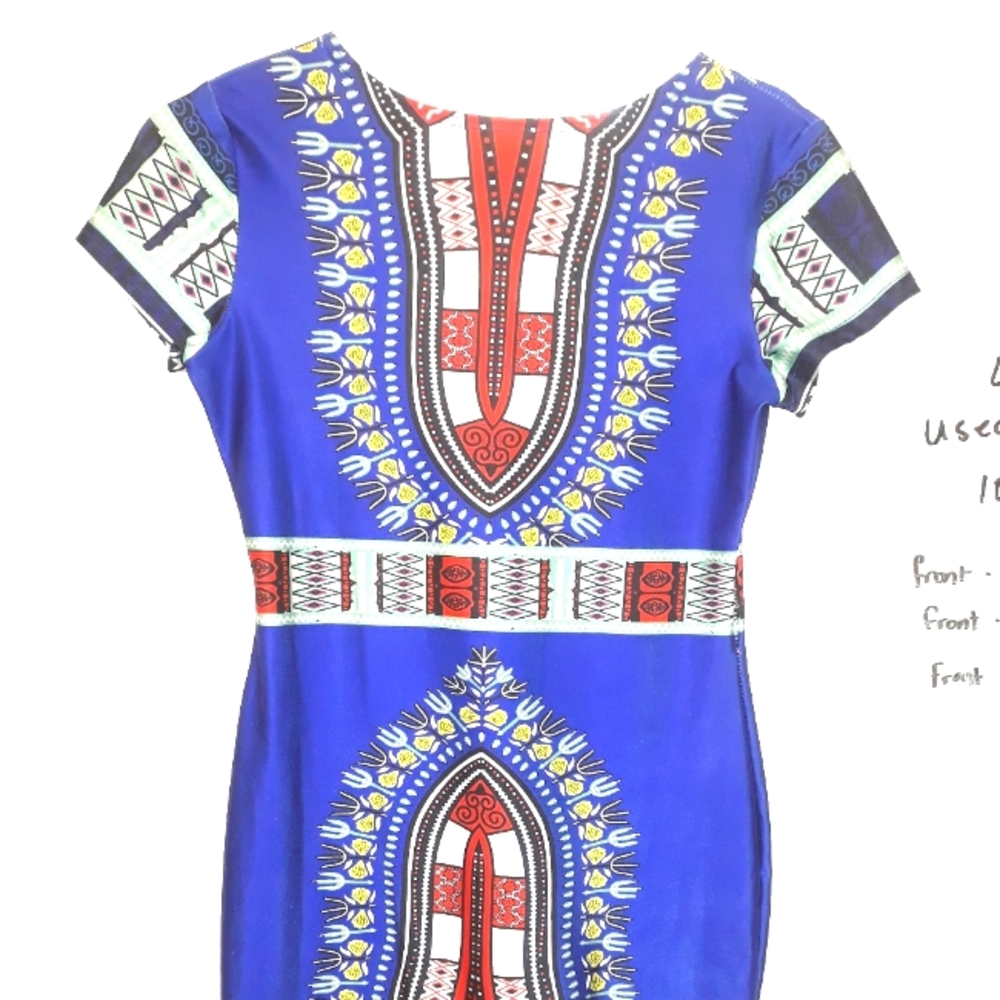 Large Poly African Dashiki Dress